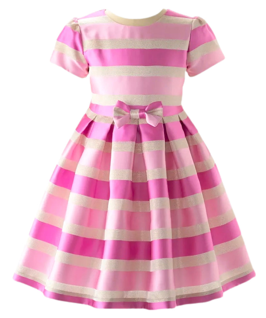 Pink Damask Stripe Dress