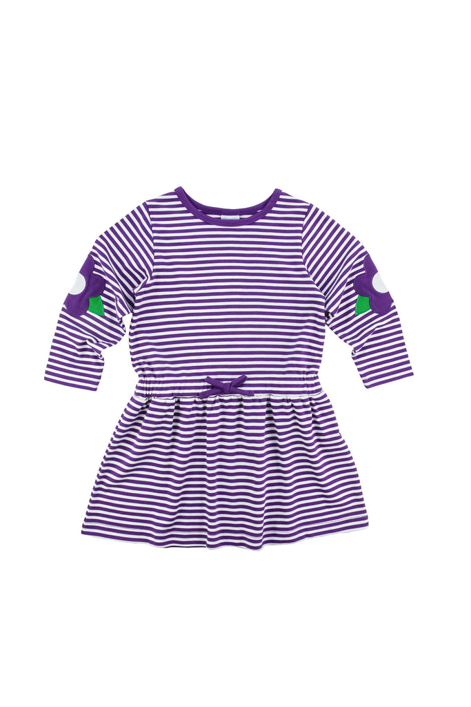 Purple Striped Dress