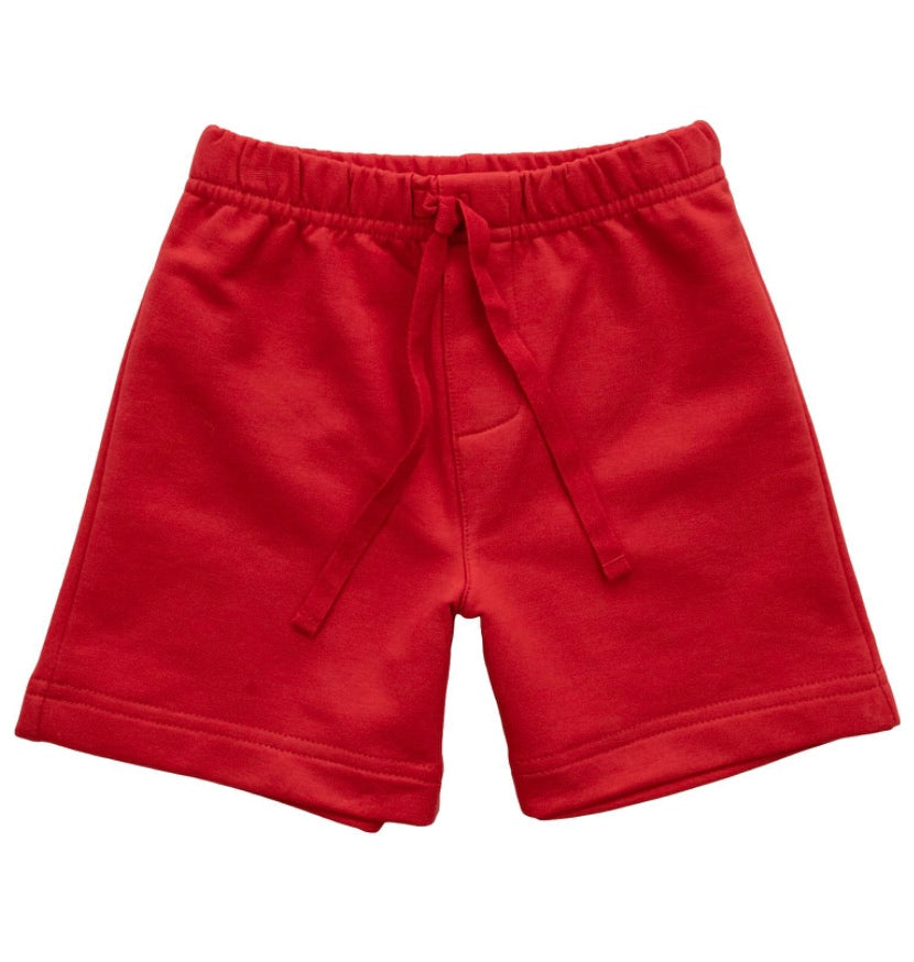 Red French Terry Short