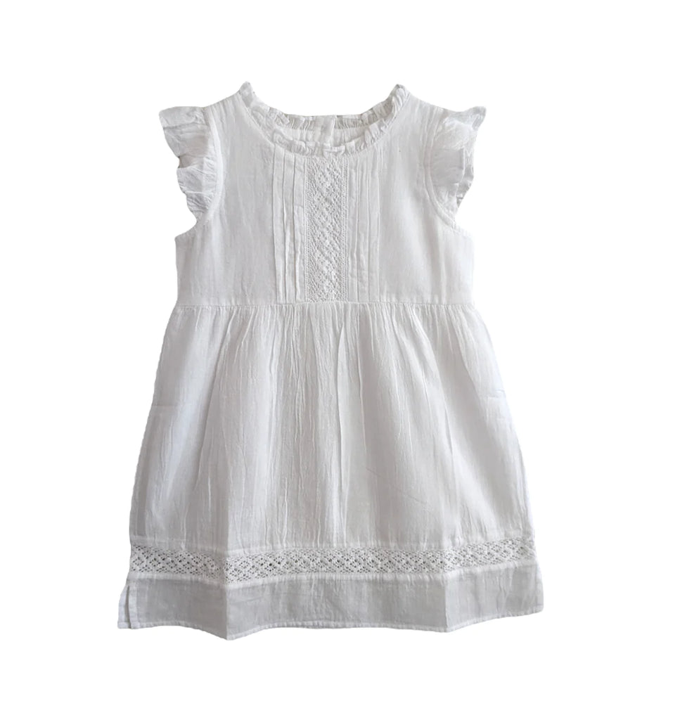 Midsummer White Ruffle Dress
