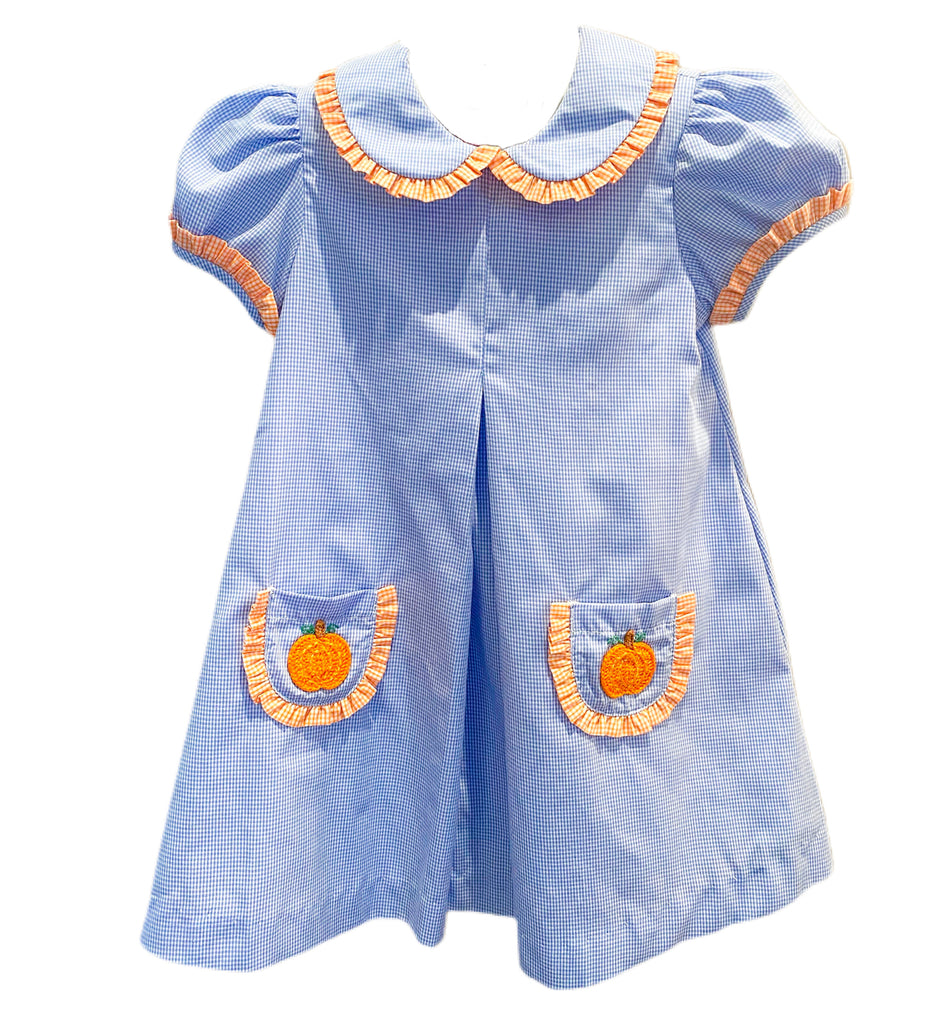 Crochet Pumpkin Dress W/ Pockets