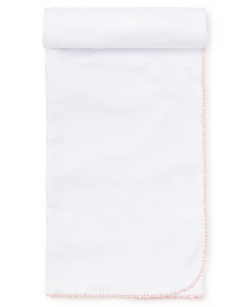 White/Pink Premier Blanket